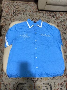 Men's Casual Button-Down Shirt in Sky Blue